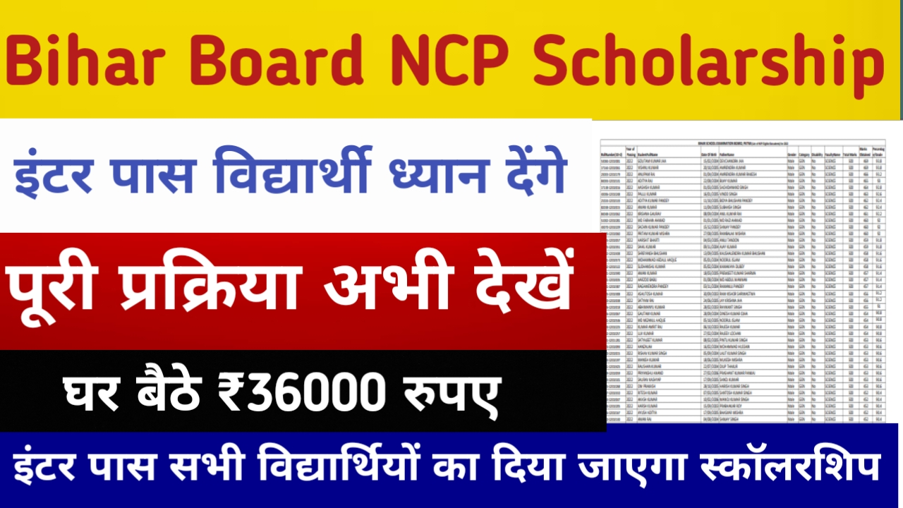 Bihar Board 12th NCP Cut Off List 2023