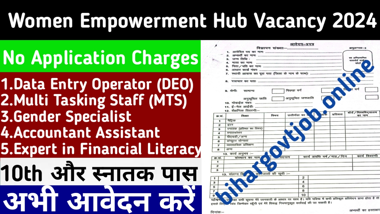 Women Empowerment Hub Vacancy 2024