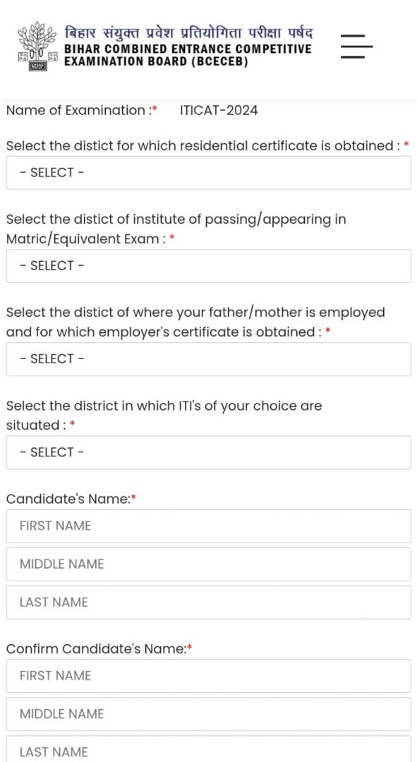 How To Apply For Bihar I.T.I.C.A.T 2024