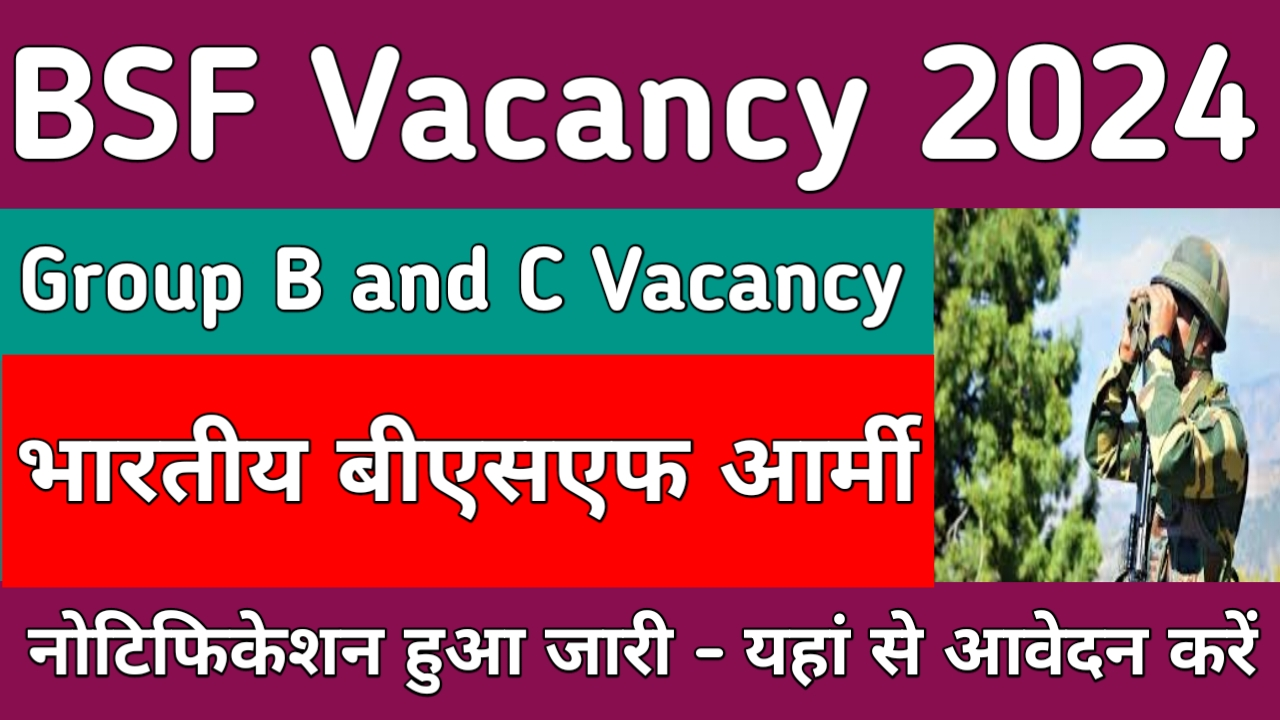 BSF Group B and C Vacancy 2024